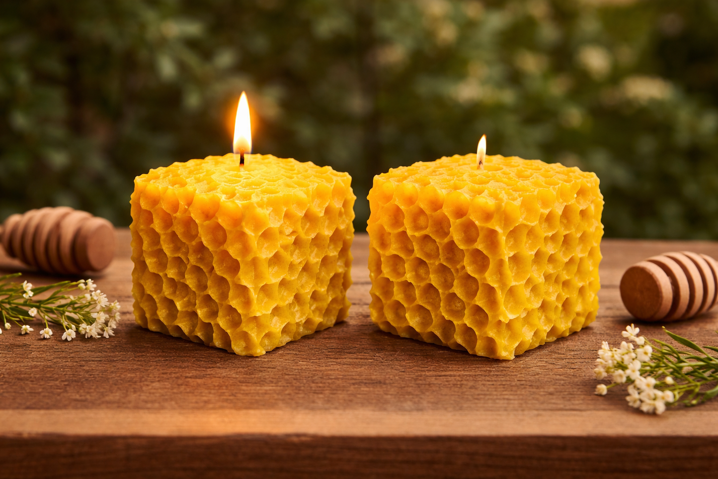Honeycomb Cube Candle