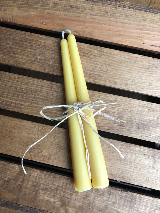 Beeswax Taper Candles (6-inches)